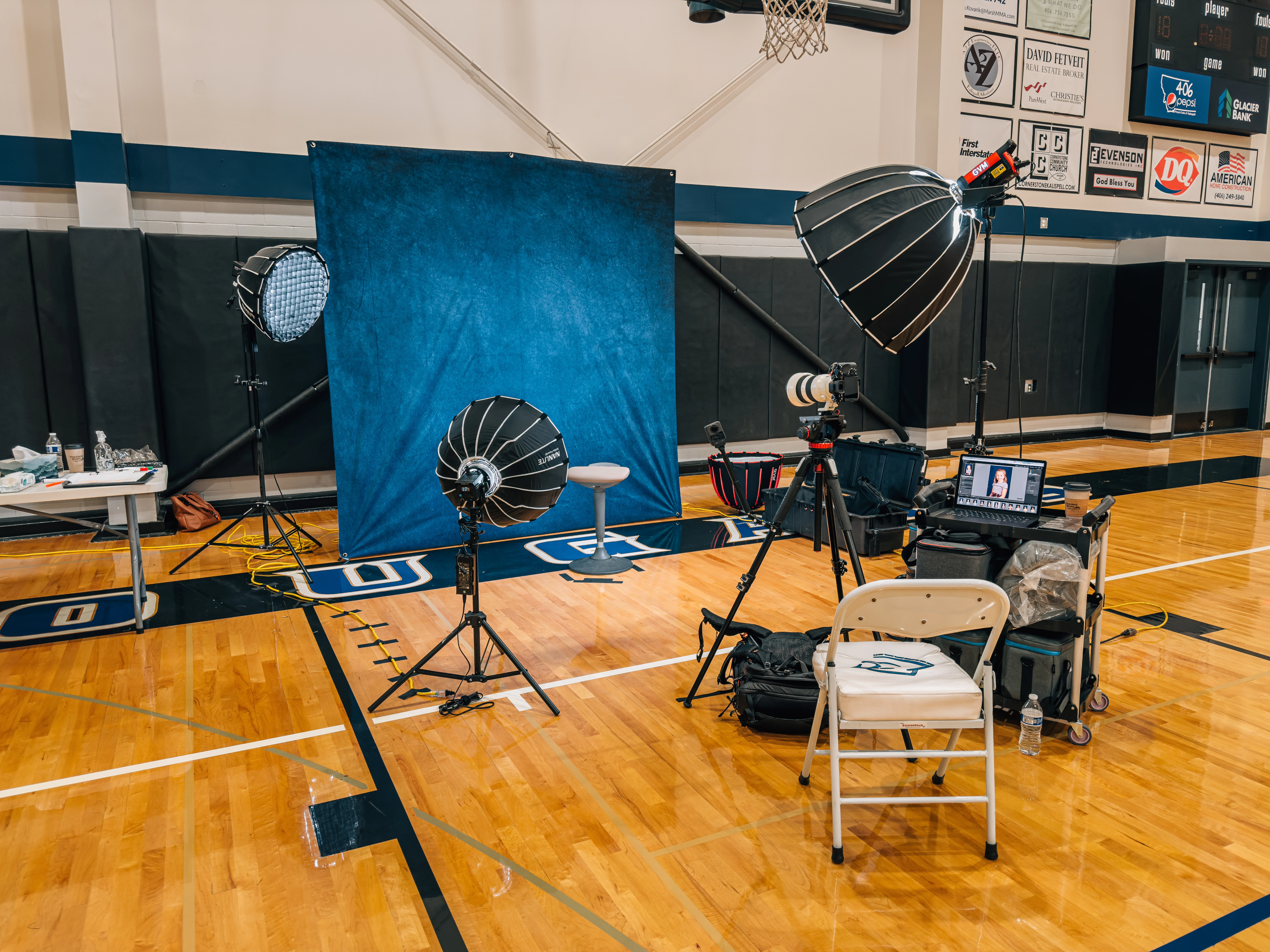 School Photography Setup 1