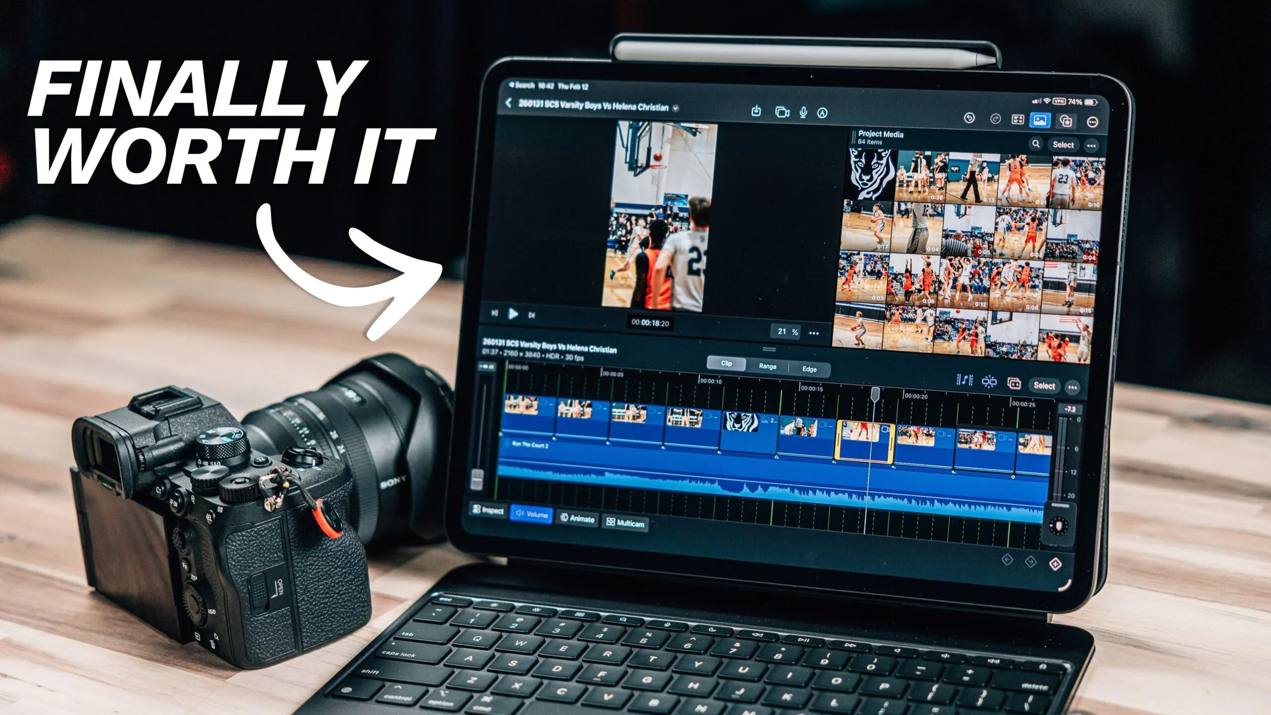 iPad Pro Final Cut Pro Editing