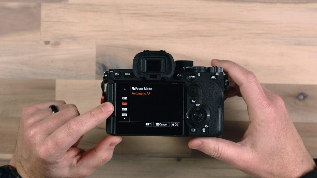 Sony a7V Guide Back camera controls