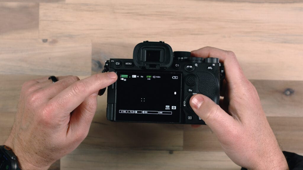 Sony a7V Guide Video Mode Display