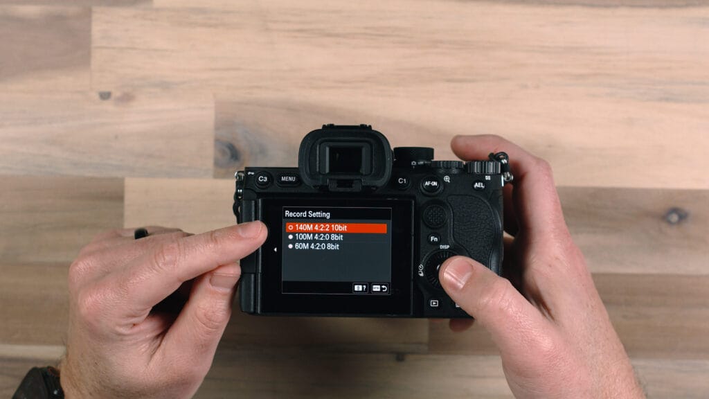 Sony a7V Guide video bitrate record settings