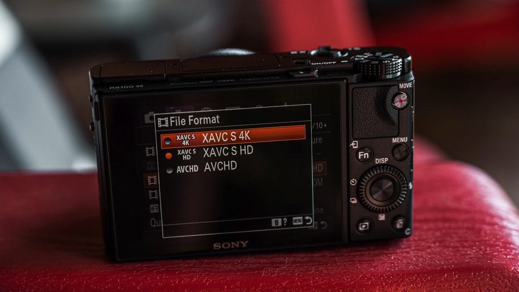Sony RX100 VII Setup Guide: The 12 Settings I Change First 5 Sony RX100 VII movie File Format set to XAVC S 4K