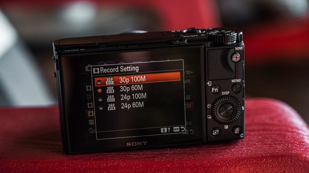 Sony RX100 VII Setup Guide: The 12 Settings I Change First 6 Sony RX100 VII Record Setting set to 30p 100M