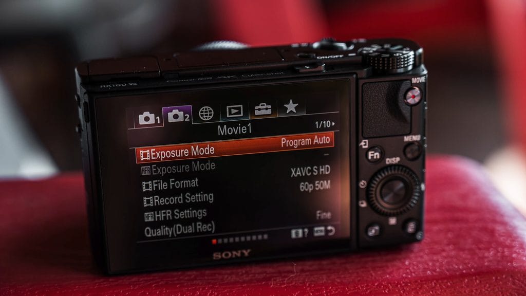 Sony RX100 VII Setup Guide: The 12 Settings I Change First 9 Sony RX100 VII movie Exposure Mode menu