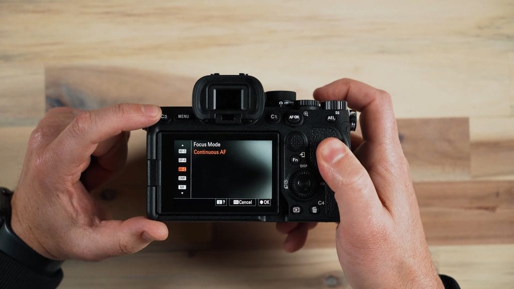 Sony a7 IV Beginner's Guide: How to Use Your New Camera 4 Back of the Sony a7 IV with C3, MENU and C1 buttons
