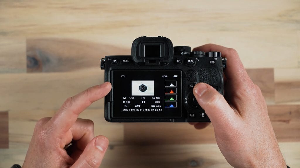 Sony a7 IV Beginner's Guide: How to Use Your New Camera 8 Sony a7 IV image playback with histogram